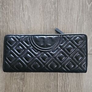Black Quilted Leather Wallet
